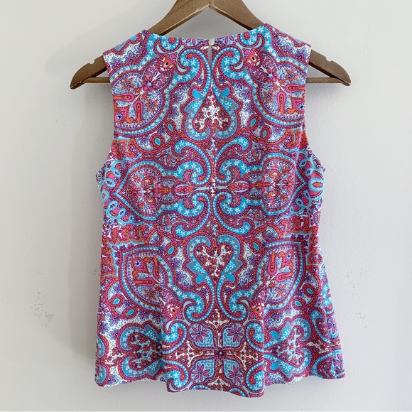 J. McLaughlin Paisley Sleeveless Top - Picture 4 of 9